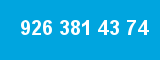 926 381 43 74 926 381 43 74